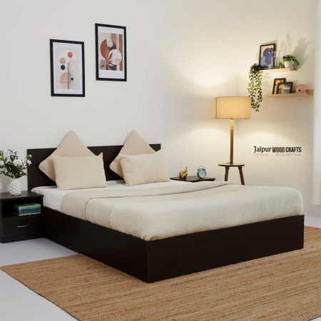 Zenith Wood Queen Size Double Bed in Wenge Finish